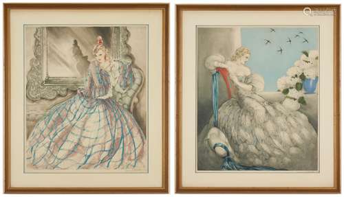 2 Louis Icart Signed Original Etchings