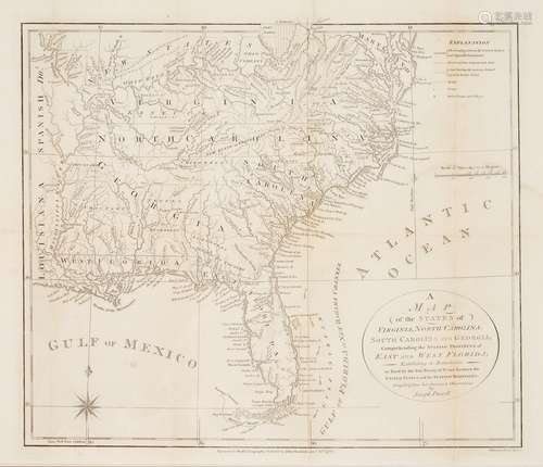 State of Franklin Map, Purcell