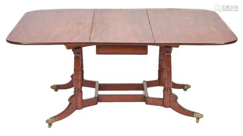 Federal Cumberland Action Dining Table, attr. Constantine & Co, NY