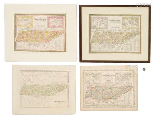 Four 19th Century TN Maps