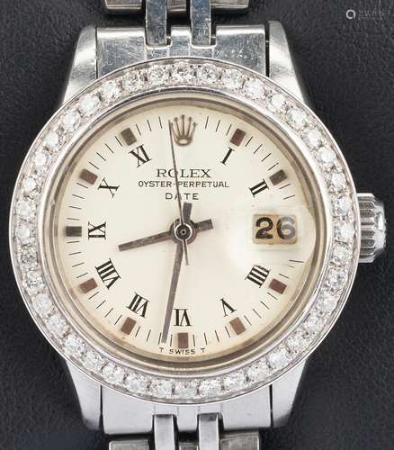 Ladies Rolex Datejust w/ Diamond Bezel