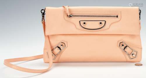 Balenciaga Light Coral Envelope Crossbody Bag