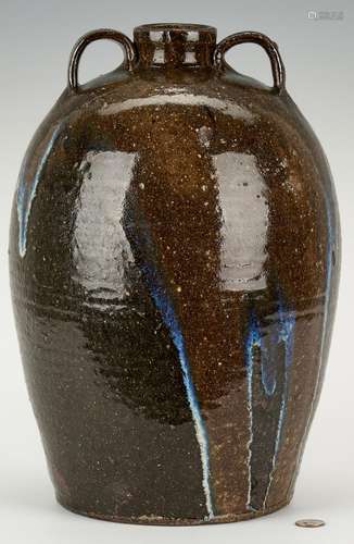 NC Stoneware Pottery Jar, attrib. Sylvanus Hartsoe