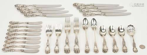 53 Pcs. Reed & Barton Burgundy Sterling Flatware