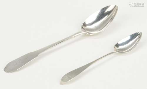 2 Coin Silver Spoons inc. KY, Edward West and Thomas Phillips