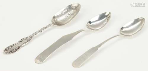 KY Hottenroth & Cachot Coin Silver Spoon plus 2 Bardstown spoons