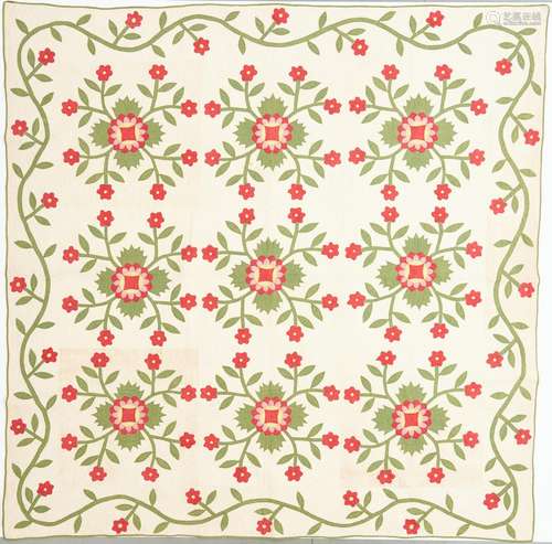 Southern/East TN Quilt, Whig Rose Pattern