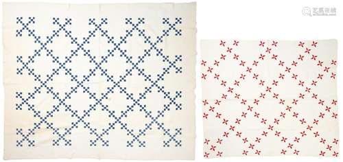 2 Southern Irish Chain Quilts, likely E. TN