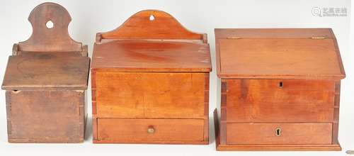 3 American Storage Boxes, incl. Wall Boxes