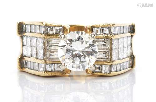 Ladies 18K 3.08 Carat Diamond Ring