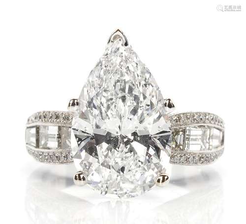 Ladies Platinum & 6 Carat Diamond Engagement Ring