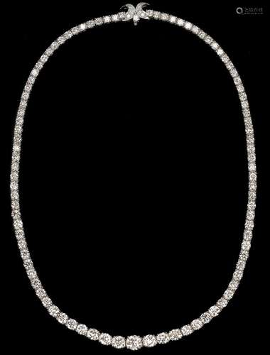 Diamond Eternity Necklace, approx. 22 Carats