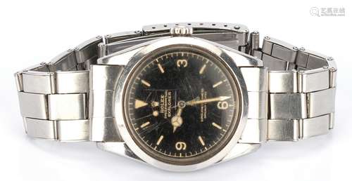 Vintage Mens Rolex Explorer 1016, Box & Papers