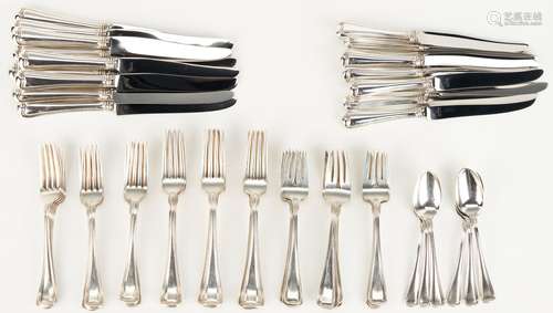 Gorham Sterling Silver Old French Flatware, 112 Pcs.