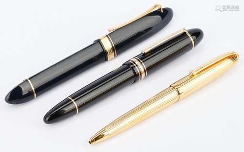 3 Pens, incl. Montblanc, Cartier, Omas