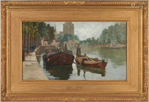 Francis Hopkinson Smith Canal Scene, Bruges