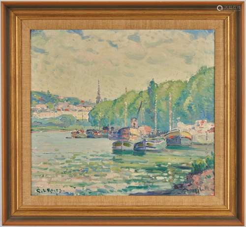 George Noyes O/B French River Scene