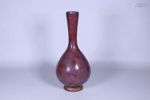 JUN WARE FLAMBE GLAZED VASE