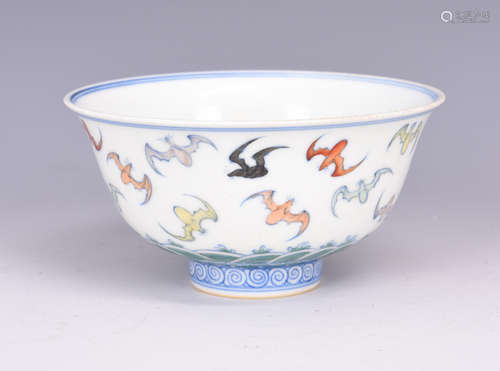 DOUCAI 'HUNDRED BATS' BOWL