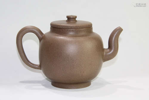 A CHINESE PURPLE SAND TEAPOT, SHAO ZHENGLAI MARK