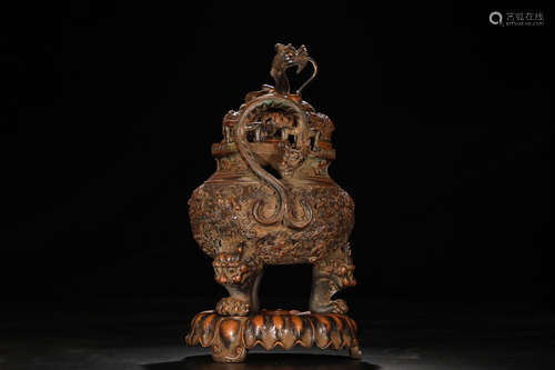 A Chinese Copper Incense Burner