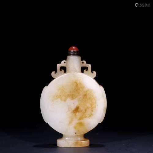 A Chinese Hetian Jade Snuff Bottle