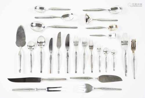 A twelve cover cutlery setPortuguese 