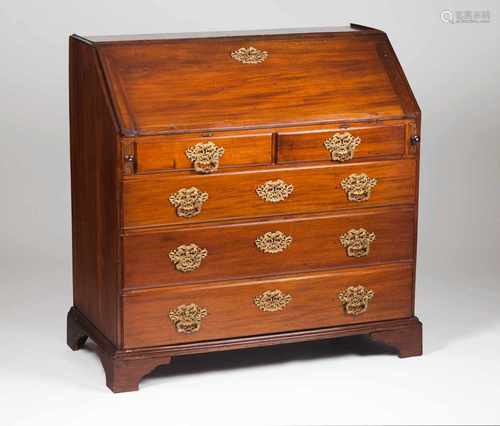 A large D.Maria bureauBrazilian rosewoodInner drawers and pigeonholesRaised and pierced