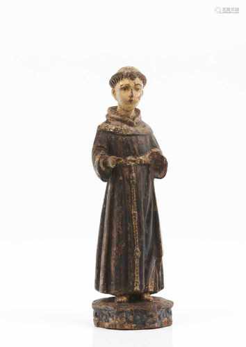 Saint AnthonyCarved wooden sculpturePolychrome and gilt decorationPortugal, 17thh/18th