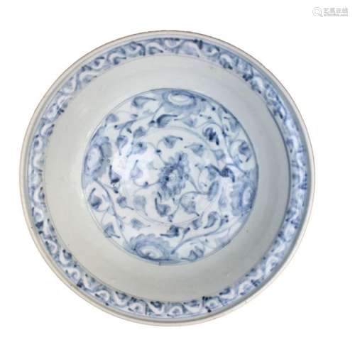 A ‘BLUE AND WHITE’ DISH China, Ming dynasty, late …