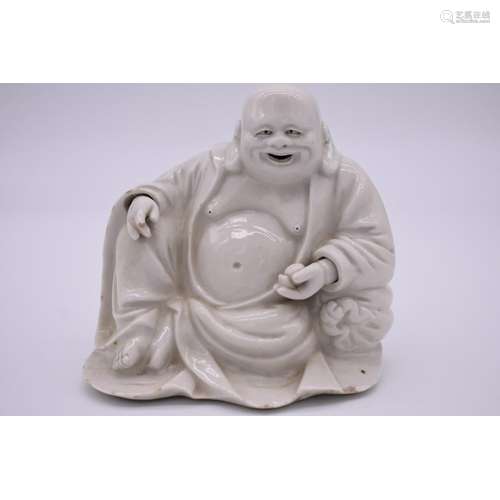 A Chinese blanc de chine seated Buddha,