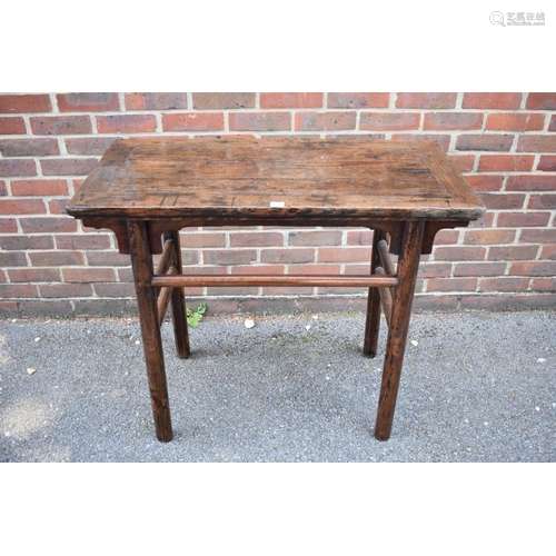 An antique Chinese elm alter table,