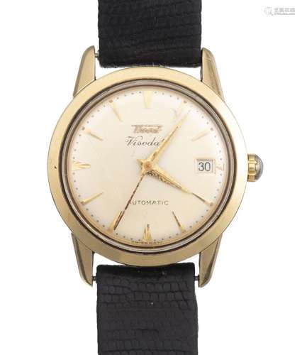 TISSOT Visodate montre-bracelet homme automatique en métal doré avec guichet de [...]