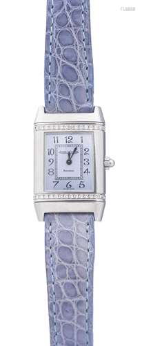 Jaeger-Lecoultre, montre-bracelet modèle Reverso Florale, en acier et diamants, mvt [...]