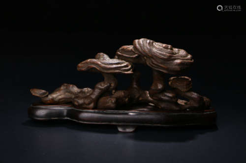 A Chinese Eaglewood lucid ganoderma Ornament