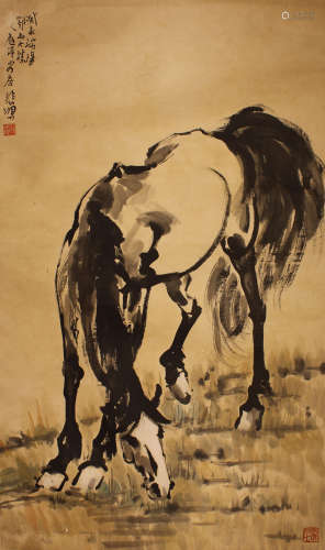 A CHINESE PAINTING SIGNED XU BEIHONG