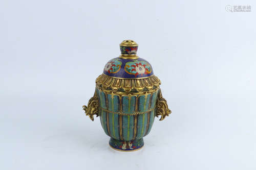 A Chinese Cloisonne Incense Burner