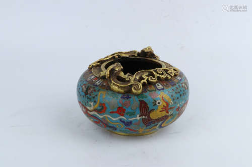 A Chinese Cloisonne Beast Pattern alms bowl