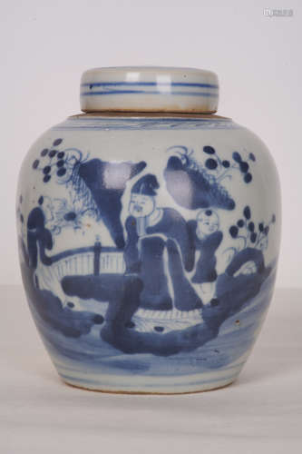 A Chinese Floral Porcelain Jar