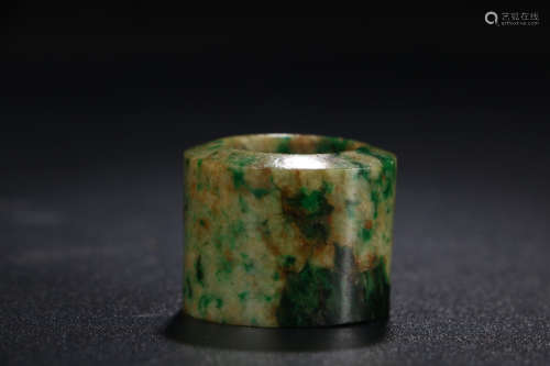 A Chinese  Jadeite Fingerstall
