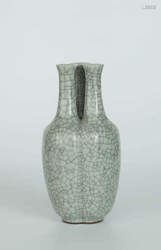A Chinese Glazed Three Holes Porcelain Vase