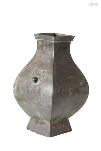 ARCHAIC BRONZE VASE, HAN DYNASTY OR LATER