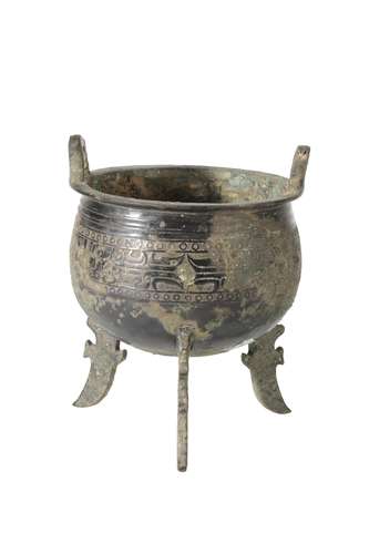 ARCHAISTIC BRONZE TRIPOD CENSER, WESTREN ZHOU STYLE