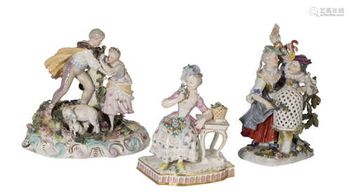 MEISSEN PORCELAIN FIGURE, LATE 19TH CENTURY