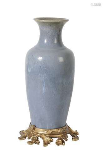 FLAMBE-GLAZE BALUSTER VASE, QIANLONG PERIOD