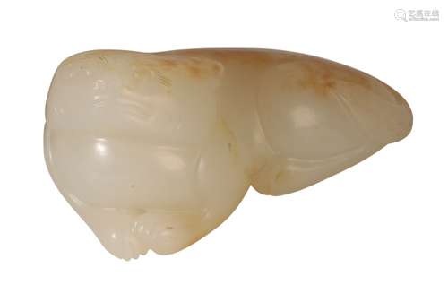 CARVED JADE FIGURE OF A CAT