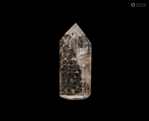 Rutilated Crystal Point with Inclusions