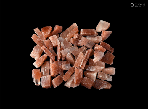 50 Red Calcite Mineral Specimens