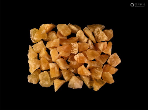 50 Orange Calcite Mineral Specimens