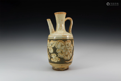 Chinese Ewer with Flowers
